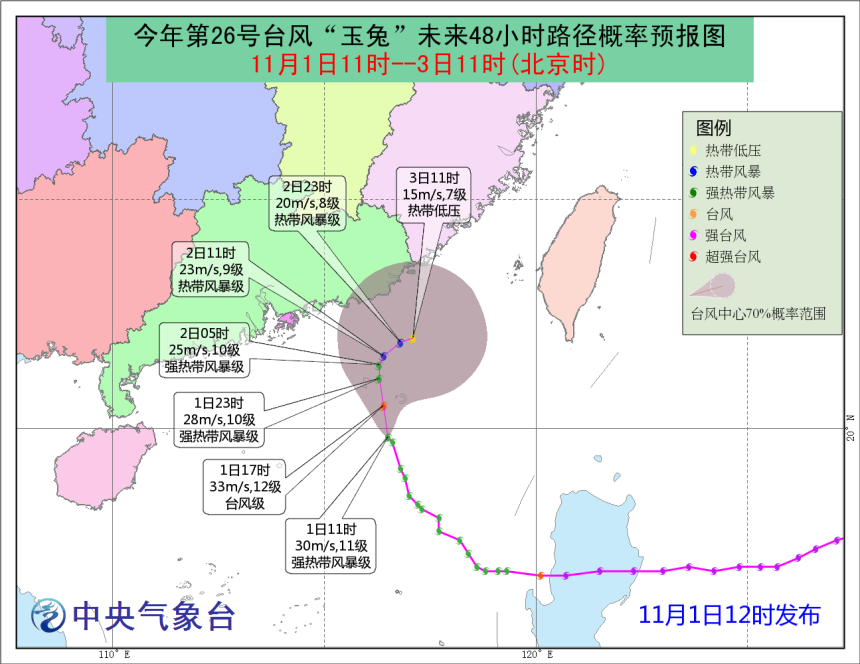 历史上的11月14日台风实时预报与深远影响分析