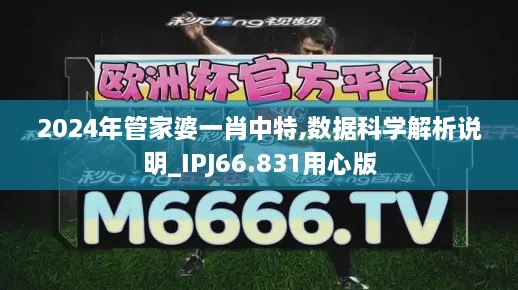 2024年管家婆一肖中特,数据科学解析说明_IPJ66.831用心版