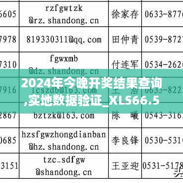 2024年今晚开奖结果查询,实地数据验证_XLS66.564瞬间版