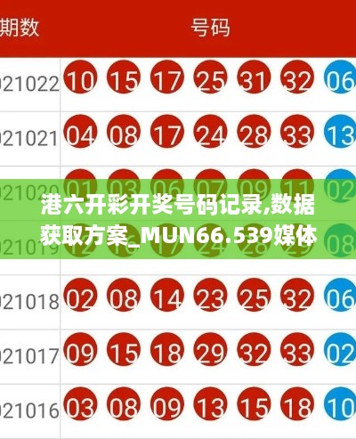 港六开彩开奖号码记录,数据获取方案_MUN66.539媒体宣传版