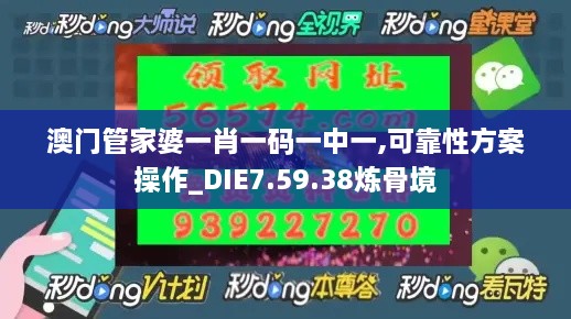 澳门管家婆一肖一码一中一,可靠性方案操作_DIE7.59.38炼骨境