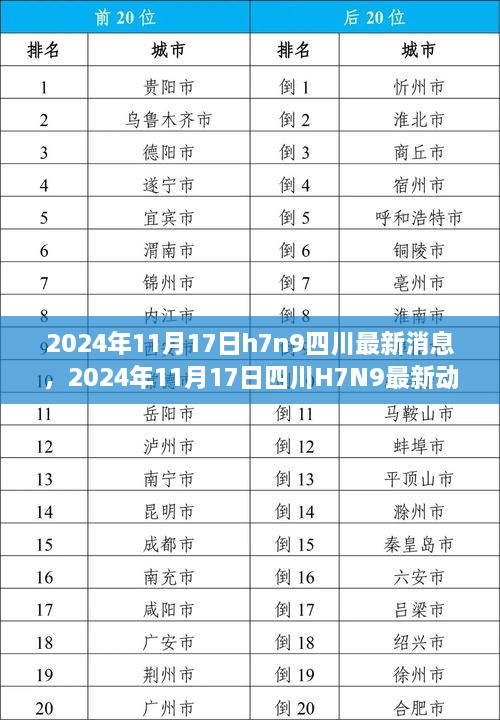 四川最新H7N9动态，全面防控措施实施，保障民众健康（2024年11月17日）