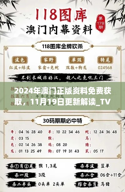 2024年澳门正版资料免费获取，11月19日更新解读_TVJ6.45.54版