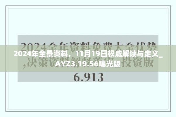 2024年全景资料，11月19日权威解读与定义_AYZ3.19.56曝光版