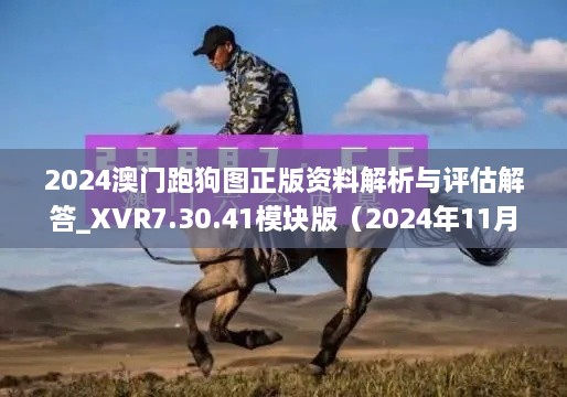 2024澳门跑狗图正版资料解析与评估解答_XVR7.30.41模块版（2024年11月19日更新）