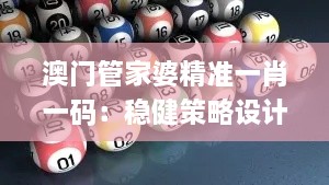 澳门管家婆精准一肖一码：稳健策略设计_USQ6.42.82安全版