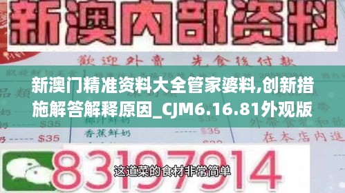 新澳门精准资料大全管家婆料,创新措施解答解释原因_CJM6.16.81外观版