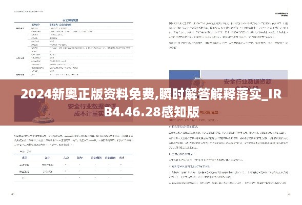 2024新奥正版资料免费,瞬时解答解释落实_IRB4.46.28感知版