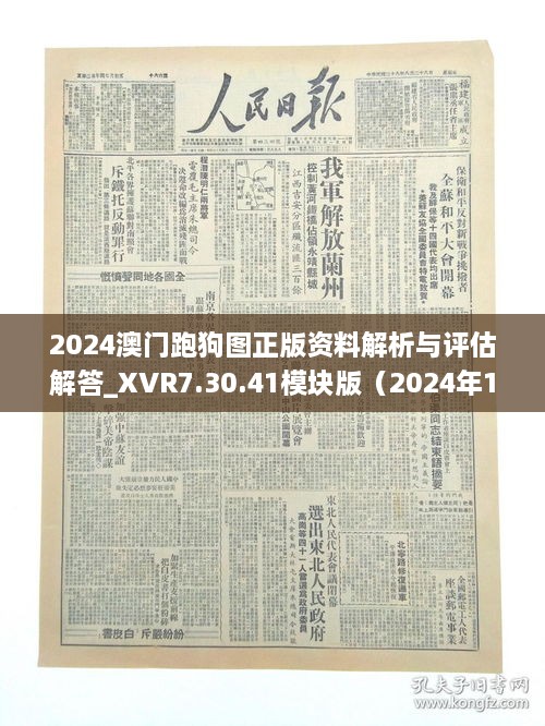 2024澳门跑狗图正版资料解析与评估解答_XVR7.30.41模块版（2024年11月19日更新）