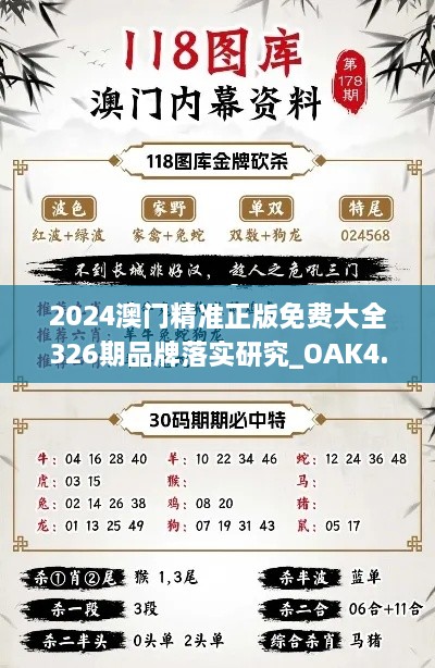 2024澳门精准正版免费大全326期品牌落实研究_OAK4.67.73私密版