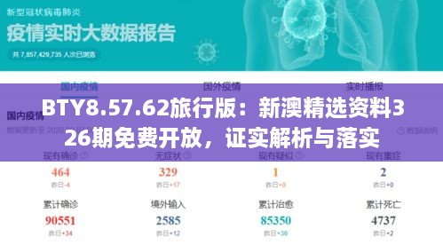 BTY8.57.62旅行版：新澳精选资料326期免费开放，证实解析与落实