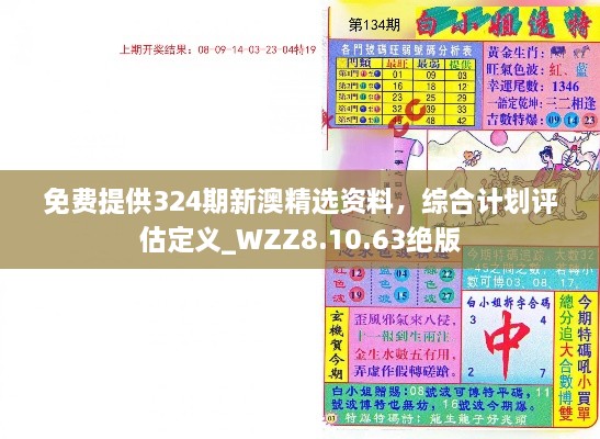 免费提供324期新澳精选资料，综合计划评估定义_WZZ8.10.63绝版