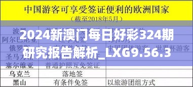 2024新澳门每日好彩324期研究报告解析_LXG9.56.35网红版