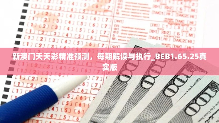 新澳门天天彩精准预测，每期解读与执行_BEB1.65.25真实版