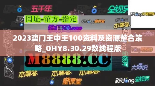 2023澳门王中王100资料及资源整合策略_OHY8.30.29数线程版