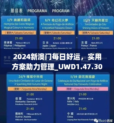 2024新澳门每日好运，实用方案助力管理_UWD1.47.30敏捷版