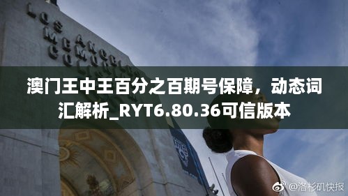 澳门王中王百分之百期号保障，动态词汇解析_RYT6.80.36可信版本