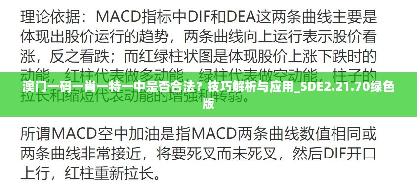 澳门一码一肖一特一中是否合法？技巧解析与应用_SDE2.21.70绿色版