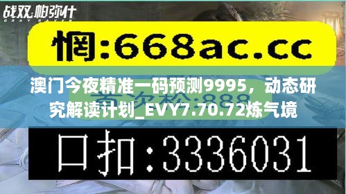 澳门今夜精准一码预测9995，动态研究解读计划_EVY7.70.72炼气境