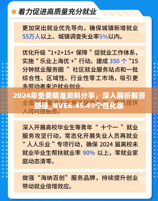 2024年免费精准资料分享，深入解析解答路径_NVE6.45.49个性化版