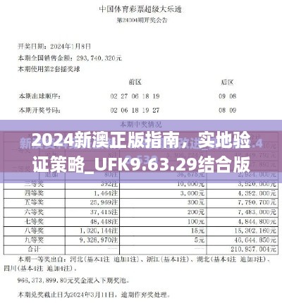 2024新澳正版指南，实地验证策略_UFK9.63.29结合版