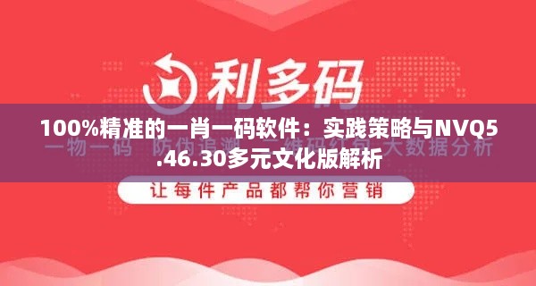 100%精准的一肖一码软件：实践策略与NVQ5.46.30多元文化版解析