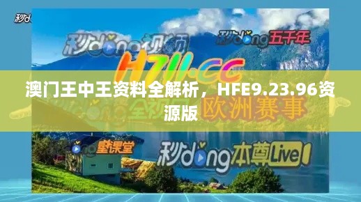 澳门王中王资料全解析，HFE9.23.96资源版