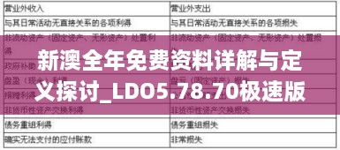 新澳全年免费资料详解与定义探讨_LDO5.78.70极速版