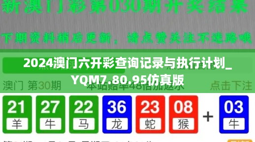 2024澳门六开彩查询记录与执行计划_YQM7.80.95仿真版