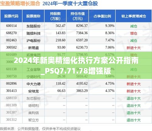 2024年新奥精细化执行方案公开指南_PSQ7.71.78增强版