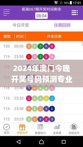 2024年澳门今晚开奖号码预测专业指南_XER9.69.87影像版