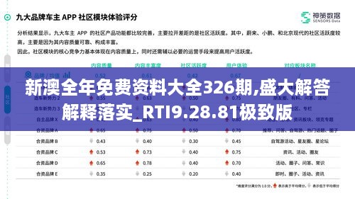 新澳全年免费资料大全326期,盛大解答解释落实_RTI9.28.81极致版