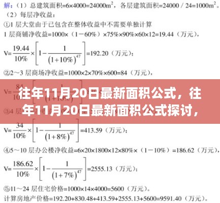 往年11月20日最新面积公式探讨，从某某观点看面积计算