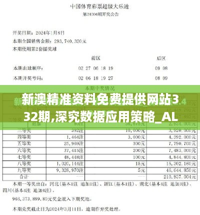 新澳精准资料免费提供网站332期,深究数据应用策略_ALK1.66