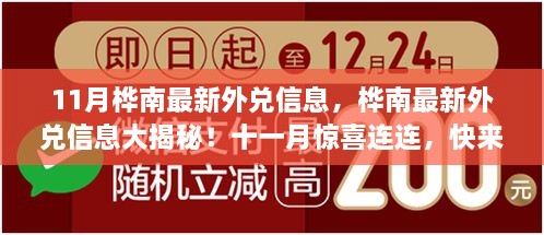 桦南最新外兑信息揭秘，十一月惊喜不断，第一手资讯大放送！