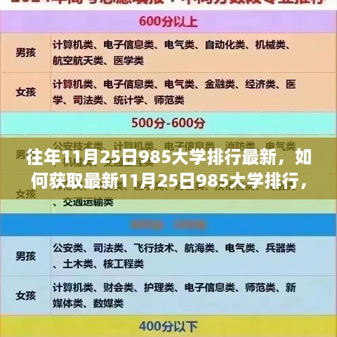 最新11月25日985大学排行详解，获取步骤指南