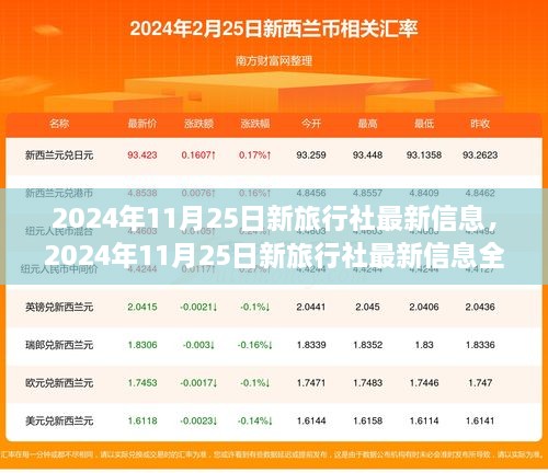 掌握最新旅行社资讯，如何一步步成为旅行规划达人——2024年11月25日更新