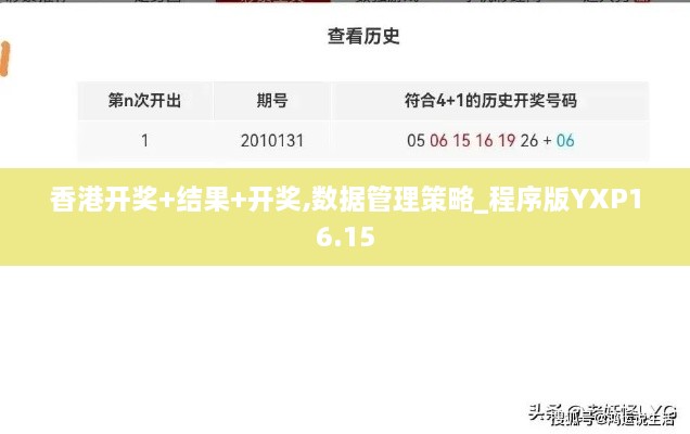 香港开奖+结果+开奖,数据管理策略_程序版YXP16.15