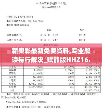 新奥彩最新免费资料,专业解读操行解决_赋能版HHZ16.82