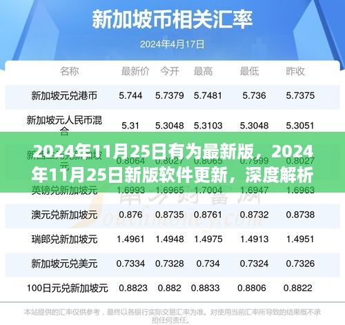 2024年11月25日软件新版更新深度解析，影响与观点