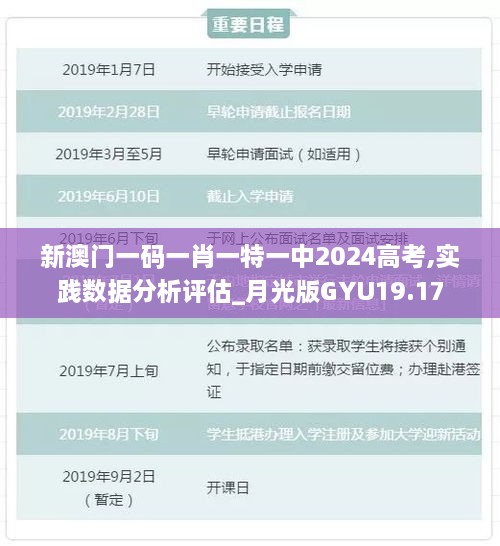 新澳门一码一肖一特一中2024高考,实践数据分析评估_月光版GYU19.17