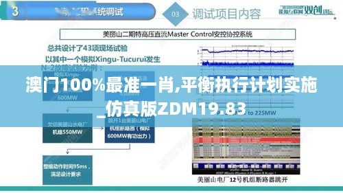 澳门100%最准一肖,平衡执行计划实施_仿真版ZDM19.83