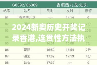 2024新奥历史开奖记录香港,连贯性方法执行评估_加速版OIP19.47