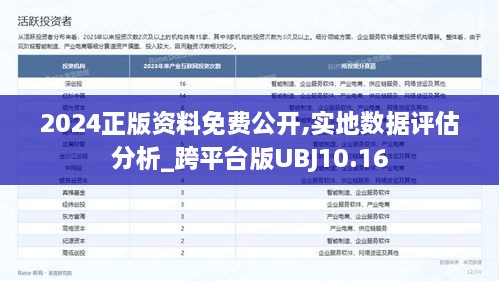 2024正版资料免费公开,实地数据评估分析_跨平台版UBJ10.16