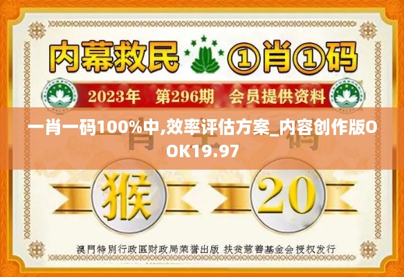 一肖一码100%中,效率评估方案_内容创作版OOK19.97