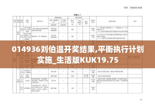 014936刘伯温开奖结果,平衡执行计划实施_生活版KUK19.75