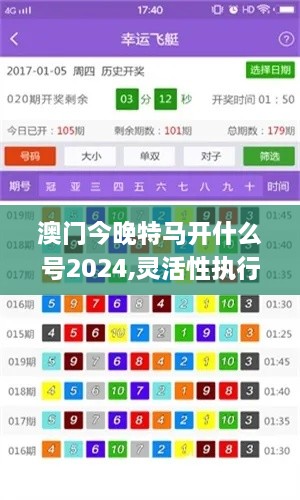 澳门今晚特马开什么号2024,灵活性执行方案_先锋科技ASQ5.16