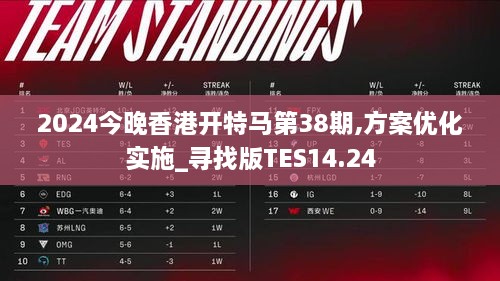 2024今晚香港开特马第38期,方案优化实施_寻找版TES14.24