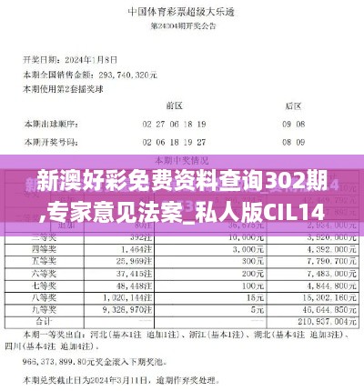 新澳好彩免费资料查询302期,专家意见法案_私人版CIL14.21