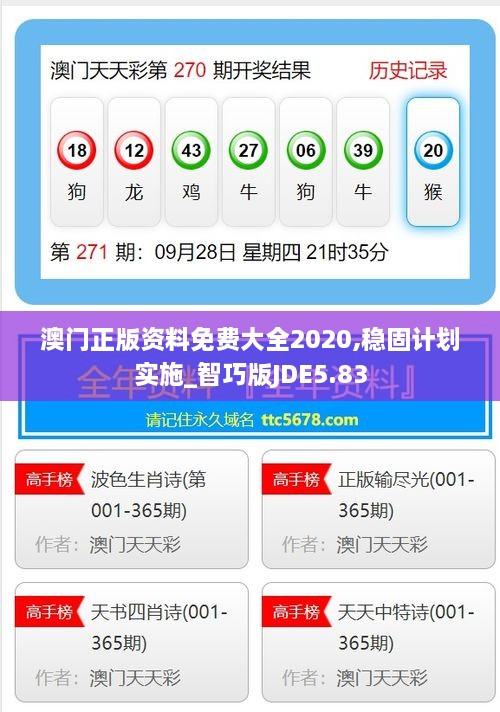 澳门正版资料免费大全2020,稳固计划实施_智巧版JDE5.83